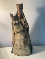 Prachtig, Gesigneerd oud beeld, Madonna met kind, Enlèvement ou Envoi