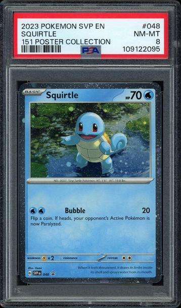 Squirtle PSA 8 - SVP048 - Scarlett and Violet Promo 2023 beschikbaar voor biedingen