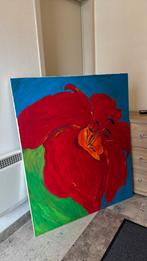 Handgeschilderde bloem, Ophalen