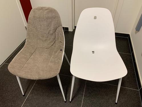 2 stoelen JOLI : bijzondere stoelen, Huis en Inrichting, Stoelen, Zo goed als nieuw, Twee, Metaal, Wit, Ophalen