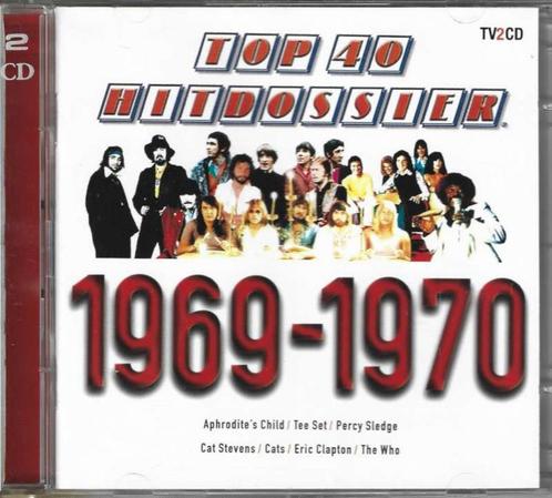 2 CD Top 40 Hitdossier 1969-1970, Cd's en Dvd's, Cd's | Rock, Zo goed als nieuw, Poprock, Ophalen of Verzenden