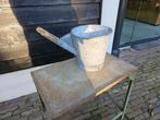 Antieke Zinken emmer ( vuilwater emmer ), Tuin en Terras, Tuinwanddecoratie, Ophalen, Gebruikt