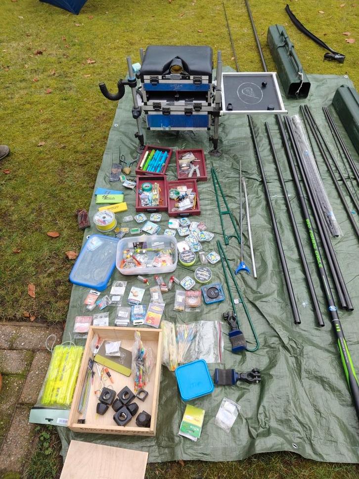 Allerlei vismateriaal, Watersport en Boten, Hengelsport | Karpervissen, Zo goed als nieuw, Complete set, Ophalen