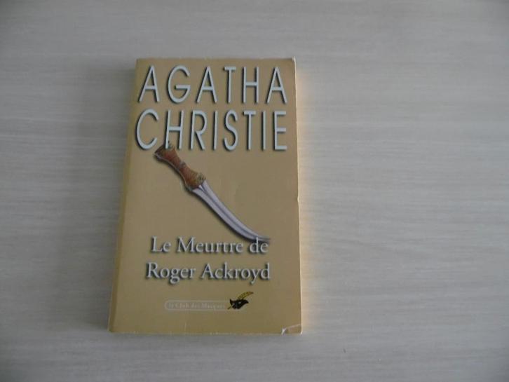 LE MEURTRE DE ROGER ACKROYD        AGATHA CHRISTIE, Boeken, Detectives, Zo goed als nieuw, Ophalen of Verzenden