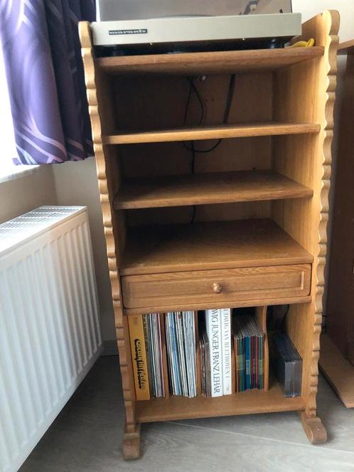 Massief eiken Marantz-stereo-kast (uniek stuk), Huis en Inrichting, Kasten | Overige, Gebruikt, Ophalen of Verzenden