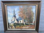 huile sur toile bruegelkapel signe marcel henneighein, Antiek en Kunst, Kunst | Schilderijen | Klassiek, Ophalen