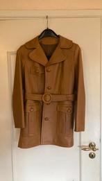 Cognac leren jas, Kleding | Dames, Jassen | Zomer, Ophalen of Verzenden, Gedragen, Maat 34 (XS) of kleiner