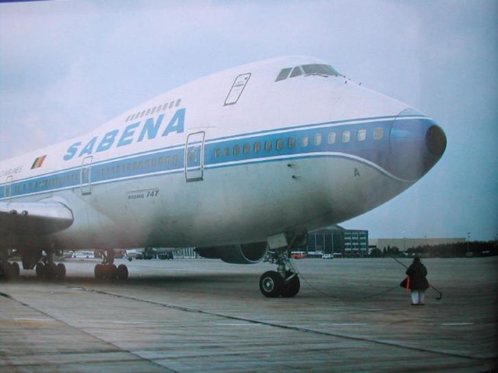 Sabena Panoramic Poster B747-100 OO-SGA Tarmac 40x120, Verzamelen, Sabenasouvenirs, Nieuw, Ophalen of Verzenden