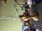 Koperen werkende olielamp, Antiek en Kunst, Ophalen of Verzenden