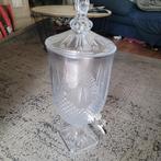 Nieuwe drinkdispenser van geslepen glas van 5 liter met Robi, Ophalen of Verzenden, Dranken