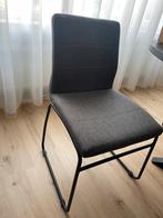 4 stoelen zo goed als nieuw!, Maison & Meubles, Chaises, Comme neuf, Quatre, Enlèvement ou Envoi, Grijs met zwarte combinatie.