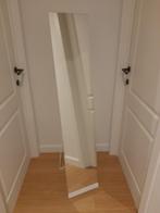 Witte passpiegel, Huis en Inrichting, Woonaccessoires | Spiegels, Ophalen, Minder dan 50 cm, 100 tot 150 cm, Zo goed als nieuw