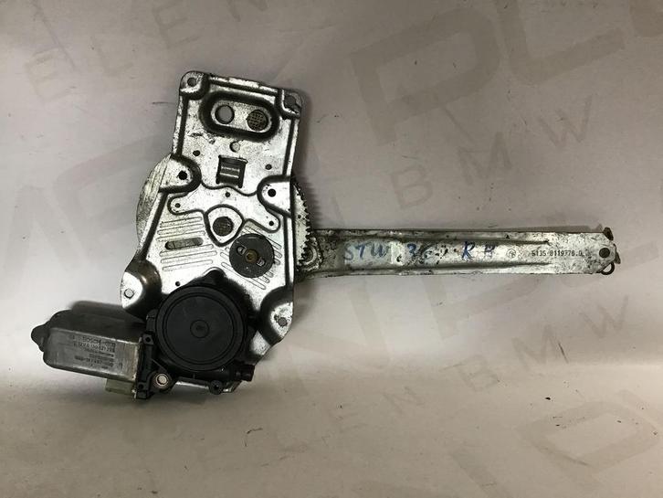 Raammechanisme rechtsachter BMW E36 51358119776, Auto-onderdelen, Ruiten en Toebehoren, BMW, Gebruikt, Ophalen of Verzenden