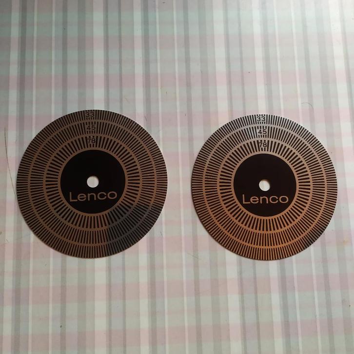 Lenco - Disques stroboscopiques., TV, Hi-fi & Vidéo, Tourne-disques, Enlèvement