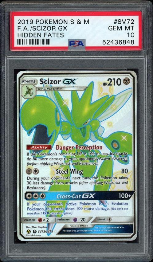 Scizor GX PSA 10 - SV72/SV94 - Dates cachées du soleil et de, Hobby & Loisirs créatifs, Jeux de cartes à collectionner | Pokémon