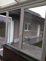 Wit aluminium raam met dubbel glas en vliegenraam, Enlèvement, Comme neuf, Aluminium