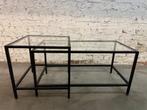 Table basse en verre - 2 parties (Ikea), Métal, Rectangulaire, Utilisé