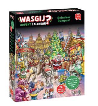 Wasgij Adventkalender 24x54st - puzzel 2025, Hobby en Vrije tijd, Denksport en Puzzels, Zo goed als nieuw, Legpuzzel, Verzenden