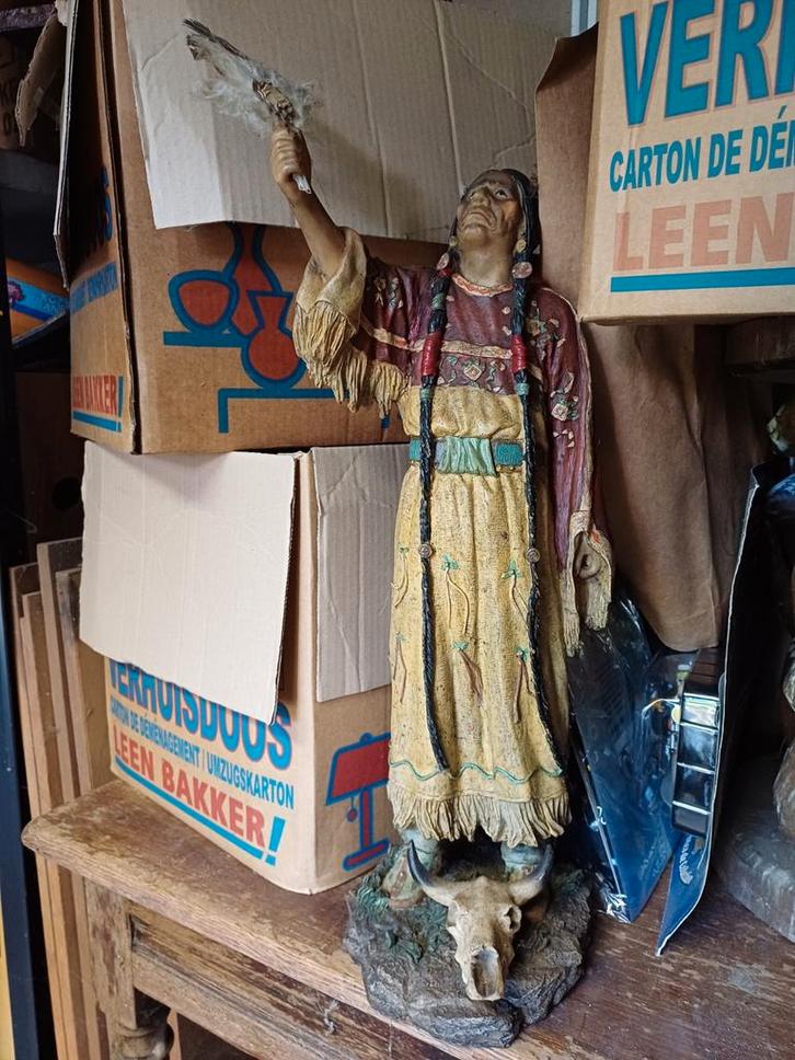 Groot lot indianenbeelden - 33 items - leuk geheel!, Verzamelen, Beelden en Beeldjes, Gebruikt, Mens, Ophalen