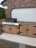 Buitenkeuken met gas barbecue 300 cm breed, Tuin en Terras, Ophalen, Zo goed als nieuw, Gas
