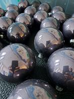 36 paarse glazen  kerstballen in prima staat, Ophalen of Verzenden, Zo goed als nieuw