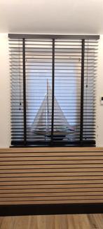 Zwarte houten lamellengordijnen, Huis en Inrichting, Stoffering | Gordijnen en Lamellen, Ophalen, Nieuw, Zwart