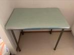LAATSTE KANS: Vintage Formica tafel, retro jaren ’50/’60., Ophalen, Gebruikt, Groen