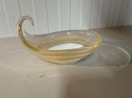 kom met goudvlokken - na225 vintage jaren 60 murano wit & he, Antiek en Kunst, Ophalen of Verzenden