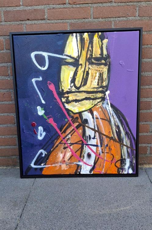 Herman Brood Schilderij - Origineel " ON MY OWN " ✅, Antiek en Kunst, Kunst | Schilderijen | Modern, Ophalen