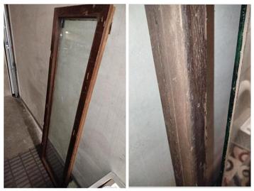 Meranti raam 150x50 met 1 cm glas beschikbaar voor biedingen
