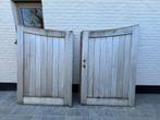 Houten poort Afrormosia, Ophalen, Gebruikt, 150 tot 200 cm, Hout