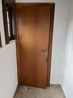 Houten binnendeur met slot en klink, Doe-het-zelf en Bouw, Deuren en Vliegenramen, Ophalen, Gebruikt, 80 tot 100 cm, Binnendeur