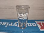 Oud bierglas Perle 28 Caulier, Ophalen of Verzenden, Zo goed als nieuw, Bierglas