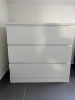 MALM Chest of 3 drawers, white, 80x78 cm_2, Ophalen, 50 tot 100 cm, Zo goed als nieuw, 3 of 4 laden