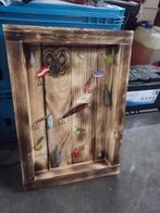 Mancave muurdecoratie vis-aas, Ophalen, Zo goed als nieuw