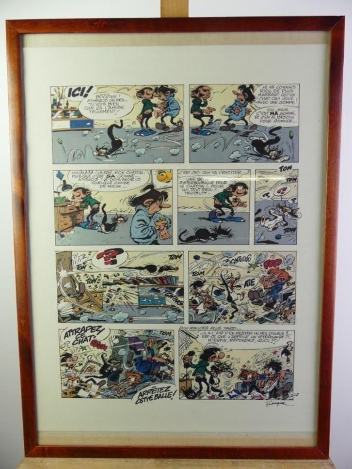 Guust Flater gag 625 poster, Verzamelen, Stripfiguren, Zo goed als nieuw, Plaatje, Poster of Sticker, Guust of Robbedoes, Ophalen