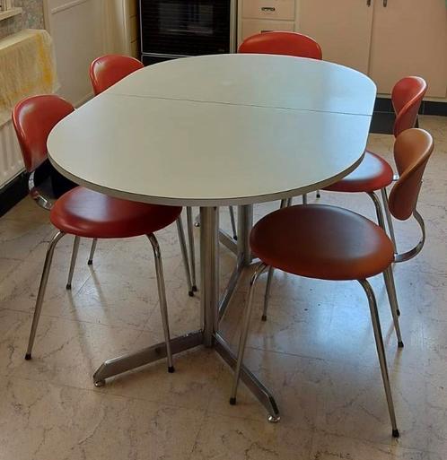 Vintage tafel - verlengbaar, Huis en Inrichting, Tafels | Eettafels, Gebruikt, Ophalen