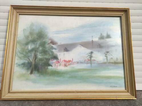 aquarelle paysage signe gilberte thomas, Antiquités & Art, Art | Peinture | Classique, Enlèvement ou Envoi