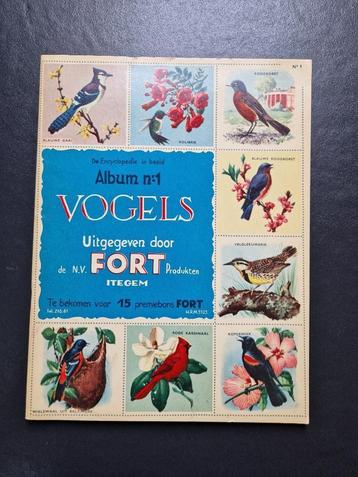 Vintage - Antiek Fort vogels prentenboek 1956