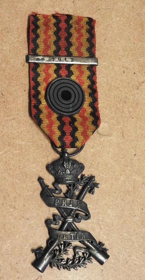1912 Garde Civique Maître Tireur insigne prix de tir, Verzamelen, Militaria | Algemeen, Overige soorten, Embleem of Badge, Ophalen of Verzenden