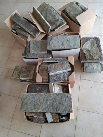 carreaux en ardoise sans ciment, différentes tailles de mosa, Enlèvement, Utilisé