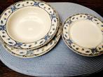 LOT DE 18 ASSIETTES "BLUE ROSES" PORCELAINE FABR EN POLOGNR, Enlèvement, Utilisé, Porcelaine