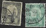2 Postzegels Tunesië 1906 Diverse onderwerpen, Timbres & Monnaies, Timbres | Afrique, Enlèvement ou Envoi, Tunisie, Affranchi