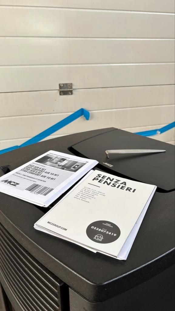MCZ EGO 8kw Pelletkachel met wifi, Doe-het-zelf en Bouw, Thermostaten, Zo goed als nieuw, Ophalen