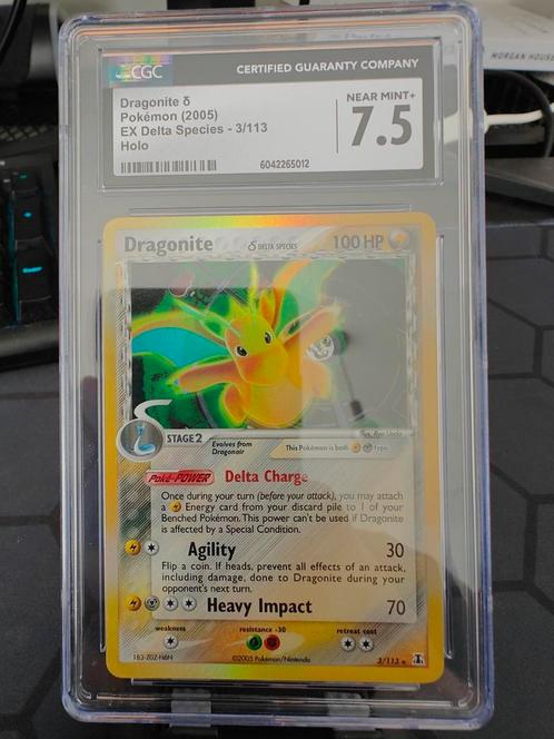 Dragonite & Delta Species Holo (3/113), Hobby en Vrije tijd, Verzamelkaartspellen | Pokémon, Zo goed als nieuw, Ophalen of Verzenden
