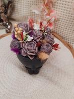 Decoratieve fondantpot met bloemen, Ophalen of Verzenden, Nieuw