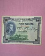 100 pesetas 1925 Spanje, Postzegels en Munten, Ophalen of Verzenden, Overige landen, Los biljet