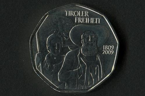 Oostenrijk 5 euro  2009 Volksopstand Tirol zilver 800/1000, Postzegels en Munten, Munten | Europa | Euromunten, Setje, 5 euro