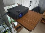 Beamer met afstandsbediening, statief en projectiedoek, Audio, Tv en Foto, Beamers, Ophalen of Verzenden, Zo goed als nieuw