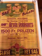 Copie  van Oude Affiche  van wielerwedstrijd 1955, Enlèvement